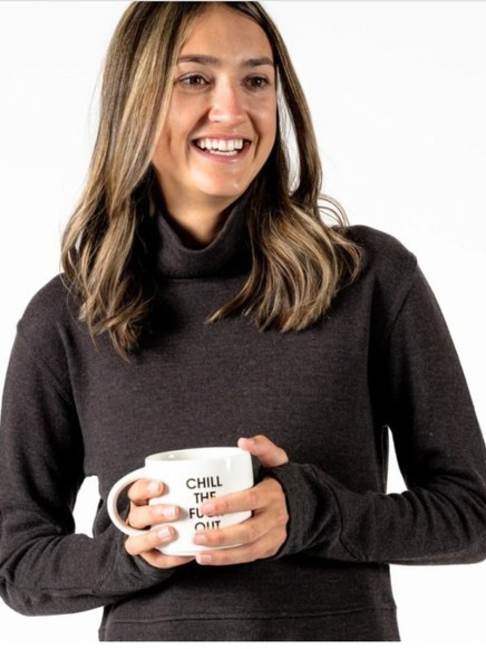 Wild Rye Tallac Turtleneck Sweater - Charcoal